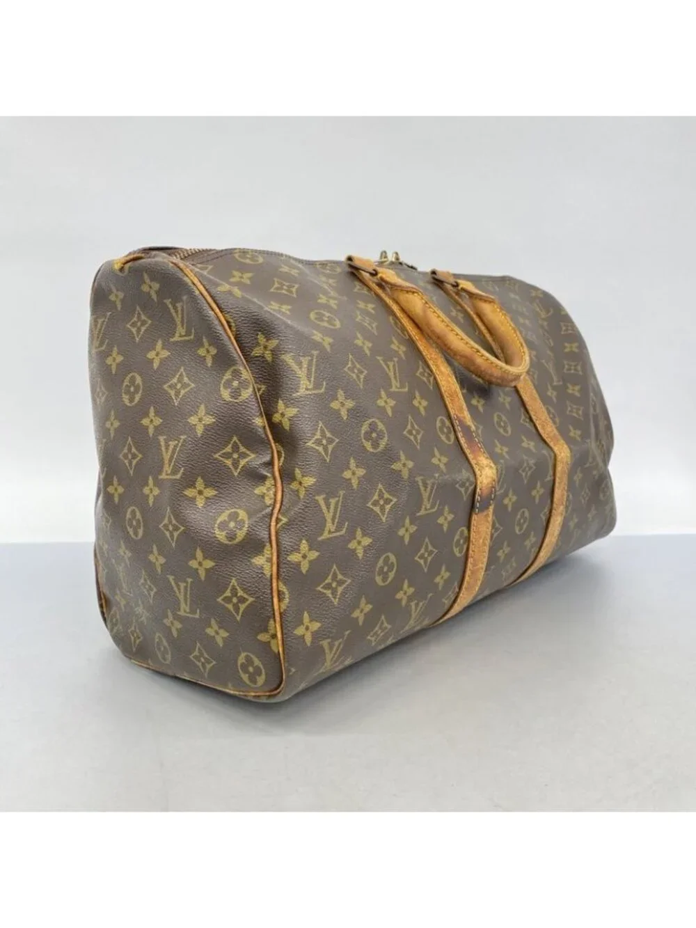 Louis Vuitton Boston Bag Monogram Keepall 45 Brown - Picture 2 of 10